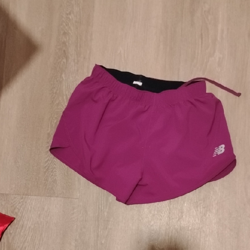 New Balance Women's Magenta Athletic Shorts